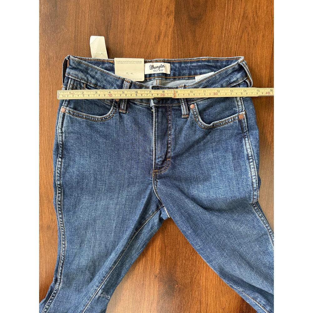 Wrangler NWT Retro Bailey High Rise Flare Jeans Med Wash 26x30 Western Boho - Picture 5 of 7
